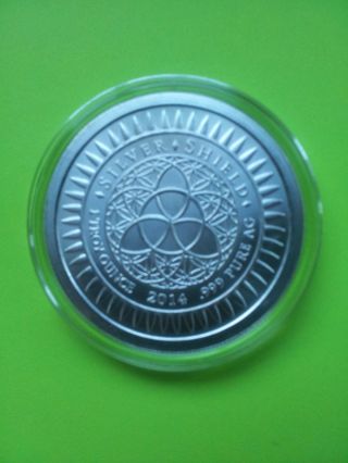 Sbss Silver 2014 Years Double Reverse Round (a) - Silver Bullet Silver Shield photo