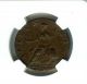 Great Britain 1744 Half Penny Ngc Xf45 Brown Looks 55/58 UK (Great Britain) photo 1