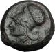 Syracuse In Sicily 375bc Tyrant Dionysios Greek Coin Athena Hippocamp I50080 Coins: Ancient photo 1
