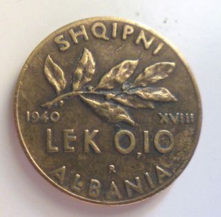 Albania 0.  10 Lek,  1940 photo
