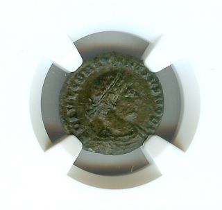 Constantius Ii 337 - 361 A.  D.  Ae 3/4 (bi Nummus) - Soldiers W/standards - Ngc Au photo