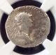 Roman Empire,  Trajan,  Ad 98 - 117 Ar Denarius Ngc Graded F,  Colosseum Hoard Coins: Ancient photo 1