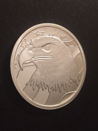 1 Oz Silver Round American Eagle - Pledge Of Allegiance -.  999 Fine Silver Coin photo