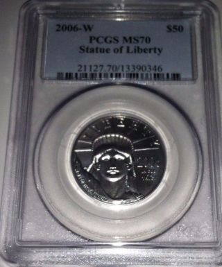 2006 W Ms 70 Pcgs Uncirculated Burnished $50 Platinum Eagle Low Mintage Rare photo