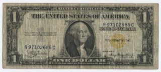1935 - A North Africa $1 Silver Certificate,  Yellow Gold Seal Note Bill (091819m) photo