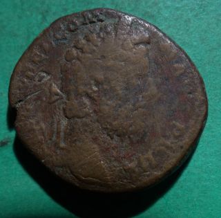 Tater Roman Imperial Ae Sestertius Coin Of Commodus Libertas photo
