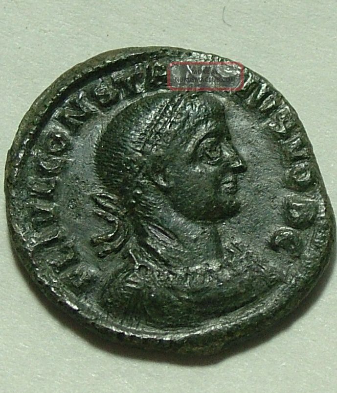 Rare Ancient Roman Coin Constantius Ii, Caesar 328ad Camp Gate Crescent