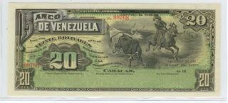 Venezuela - 20 Bolivares - Banco De Venezuela 1910 - Banca Privada - Rare photo