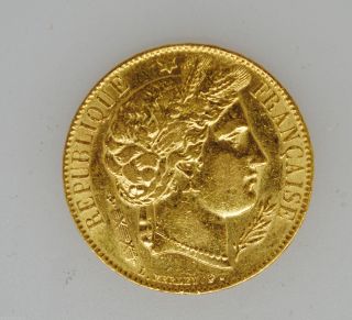 1851 - A France 20 Franc Gold Coin.  1867 Agw Rare Luster 2 - A photo