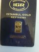 Goldgram 1g Igr Istanbul Gold Refinery Certificate 999.  9 Pure Gold Plastic Card Gold photo 1