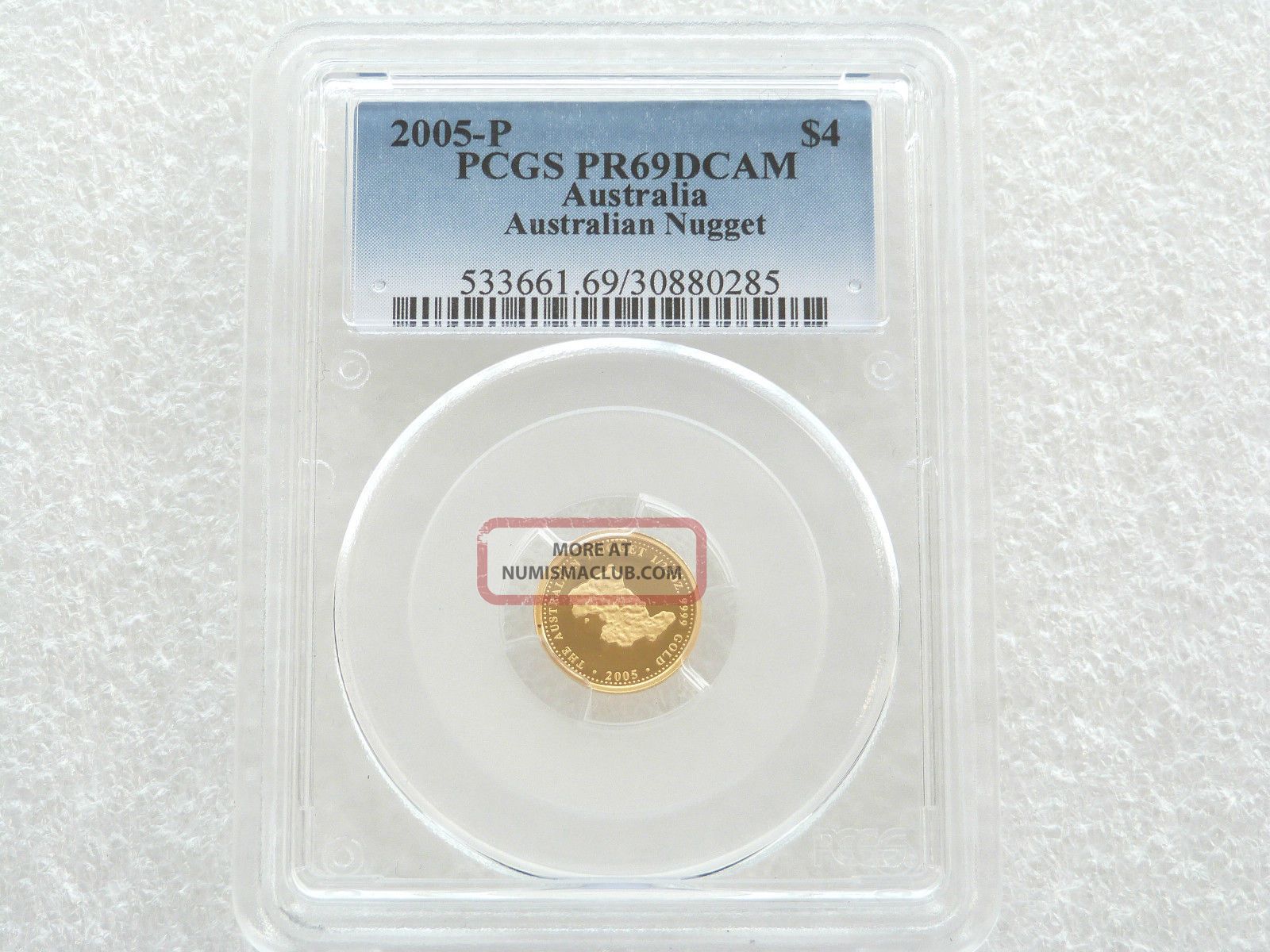 2005 Australia Nugget $4 Four Dollar Gold Proof Coin Pcgs Pr69 Dcam Australia & Oceania photo