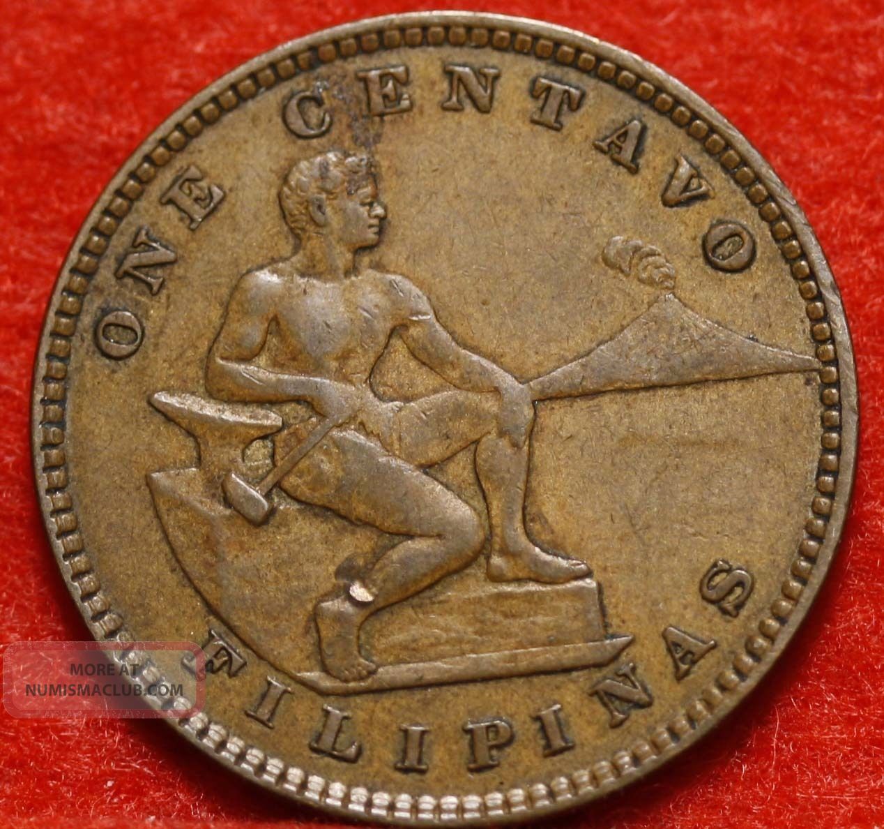 Circulated 1903 Philippines 1 Centavo Y15 Foreign Coin Sh