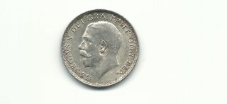 Great Britain Uk 1915 One Shilling Silver Coin photo