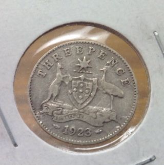 Australia Silver 1923 Three Pence photo