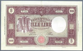 Large Higher Grade 1948 Italy 1000 Lire photo