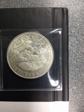 3 - 1968 Mexico 25 Peso Olympic Silver Coin.  720 Fine Silver photo