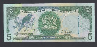 Trinidad & Tobago 5 Dollars 2006 Unc P.  47,  Banknote,  Uncirculated photo