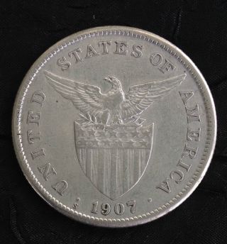 Philippines Silver Peso,  1907s photo