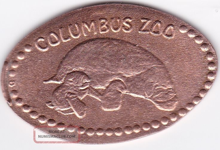 Columbus Zoo (manatees: Mom & Calf) Zinc/horizontal Ec 310 Exonumia photo