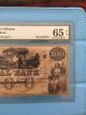 $100 Canal Bank Louisiana Orleans 1850 ' S Pmg Gem66epq Paper Money: US photo 3