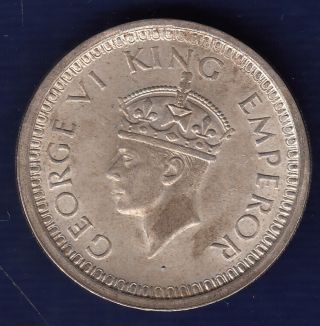 British India King George Vi 1944 Bombay Silver One Rupee Coin U45 photo