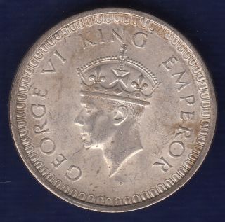 British India King George Vi 1942 Bombay Silver One Rupee Coin U40 photo