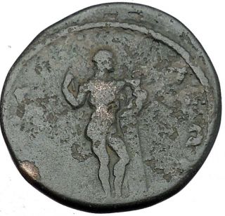 Faustina Ii Anchialus Thrace Hercules W Son Telephos Posunpub Roman Coin I37795 photo