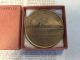 Complete Boxed 1960 Official Uss Enterprise Launching Bronze Medal 2 1/2 
