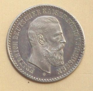 1888 Germany Death Of Friedrich Iii Prince Of Prusia Silver Medal Dv030 photo