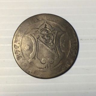 Swiss 1745 Zurich City Silver 10 Schilling Coin Hmz - 1167 photo
