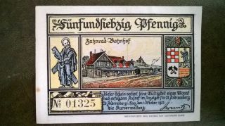 Germany Notgeld St.  Andreasberg 75 Pfennig 1.  10.  1921 Au - Xf photo
