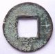 China,  Han Dynasty Wu Zhu Reverse Incised Character Shi,  Vf Coins: Medieval photo 1