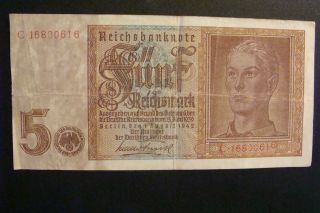 Germany 5 Mark 1942 photo