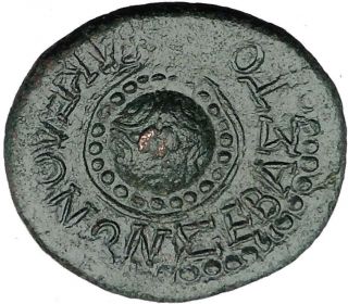 Vespasian 69ad Macedonian Large Rare Ancient Roman Coin Shield I37318 photo