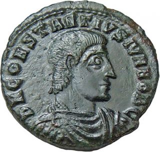 Constantius Gallus Half - Centenionalis Roman Bronze Coin photo