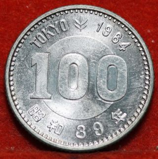 Uncirculated 1964 Japan 100 Yen Silver Y79 Foreign Coin S/h photo