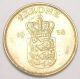 1958 Denmark Danish 1 Krone Frederik Ix Crowned Shield Coin Vf, Europe photo 1