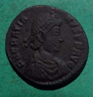Tater Roman Imperial Ae22 Follis Coin Of Gratian Reparatio Reipvb photo