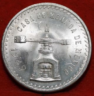 Circulated 1949 Mexico Onza Silver Foreign Coin S/h photo