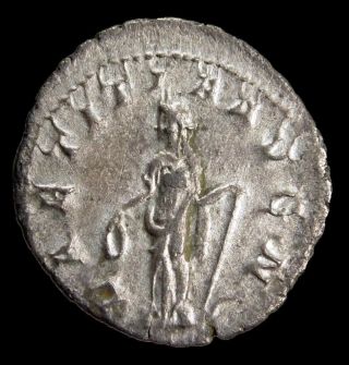 Hhc Gordian Iii Silver Denarius,  Laetitia Holding Anchor (h1011) photo