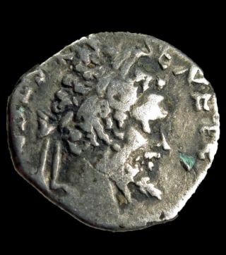Hhc Septimius Severus Silver Denarius,  Emesa,  Victory (h1010) photo