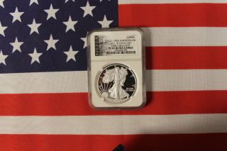 2011 W Silver Eagle $1 - 25th Anniversary Early Releases - Ngc Pf69 Ultra Cameo photo