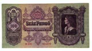 1930 Budapest 100 Szaz Pengo In photo