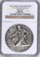Rare Swiss 1952 Silver Shooting Medal Schwyz Kussnacht R - 1110b Ngc Ms66 Europe photo 1