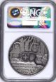 Rare Swiss 1952 Silver Shooting Medal Schwyz Kussnacht R - 1110b Ngc Ms66 Europe photo 3