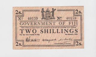 Fiji - Two (2) Shillings,  1942 photo