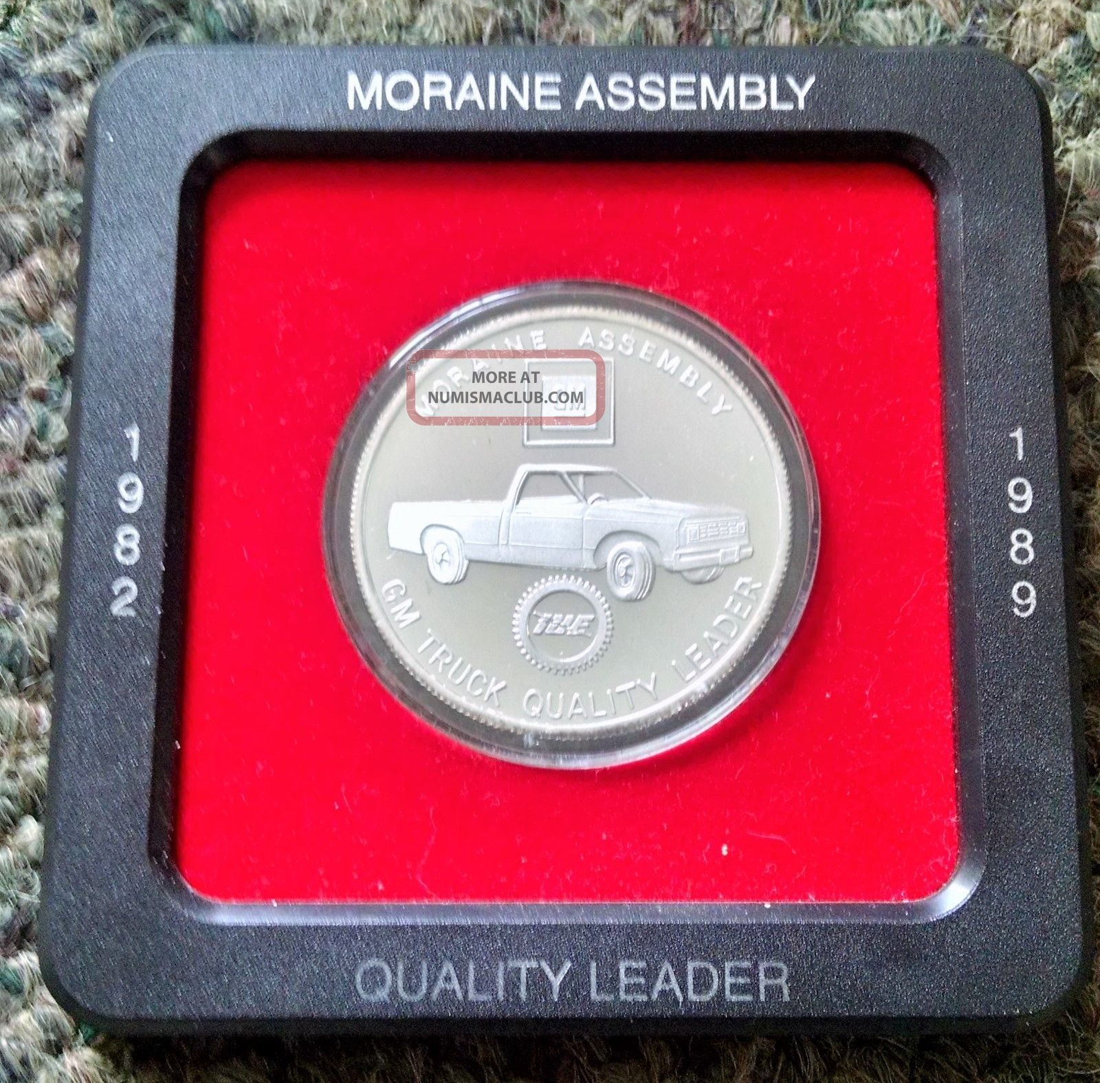 One Troy Ounce Fine Silver.  999 Token Coin Gm Truck Assembly Dayton Oh Ohio Exonumia photo