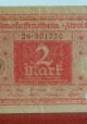 1920 German 2 Mark Banknote 26.  901730 Look For Details Europe photo 2