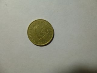 Old Cyprus Coin - 1987 5 Cents - Circulated photo