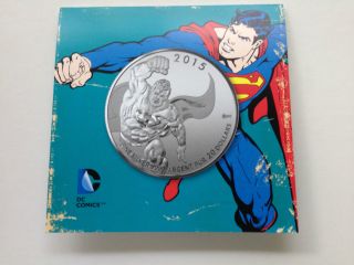Canada 2015 $20 For $20 0.  9999 Pure Fine Silver Coin - Superman photo